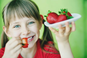 Aardbeien voor kinderen